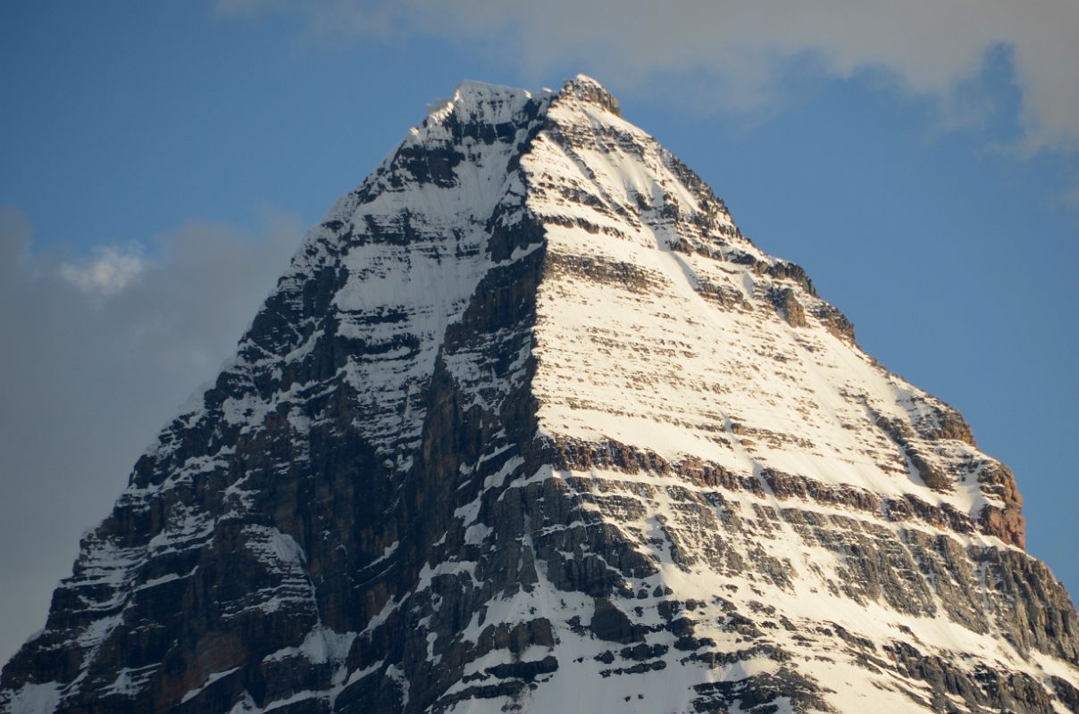 09 Mount Assiniboine Summit Close Up From Hike From Between Og Meadows And Mount Assiniboine